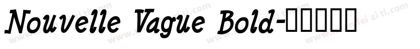Nouvelle Vague Bold字体转换